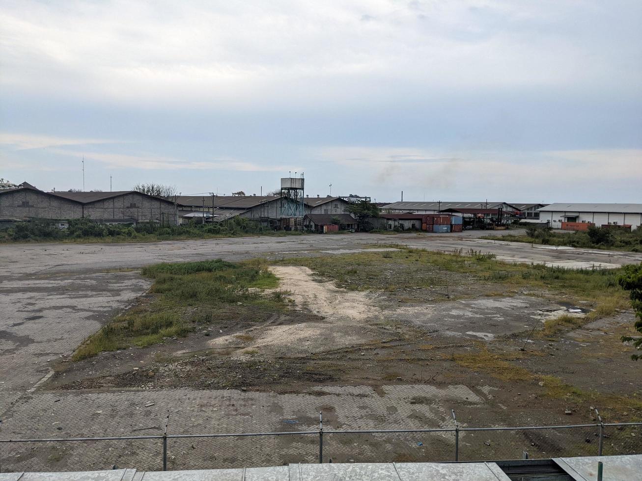 Landscape scene of power plant project for generate electricity to city. The photo is suitable to use for industrial background, power plant poster, environment content media.