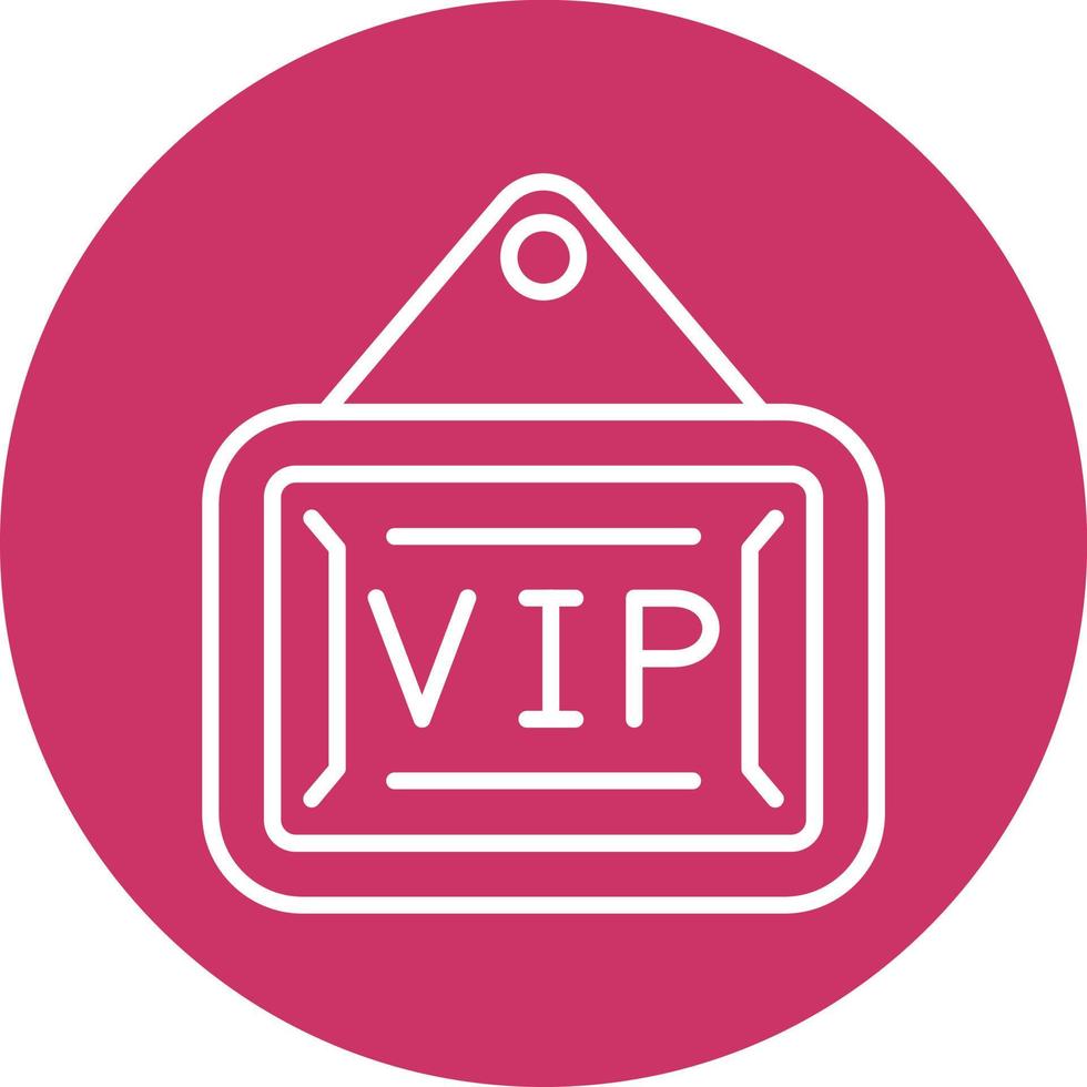VIP Zone Icon Style vector
