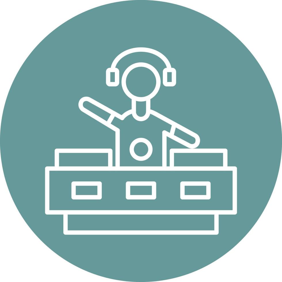 DJ Icon Style vector