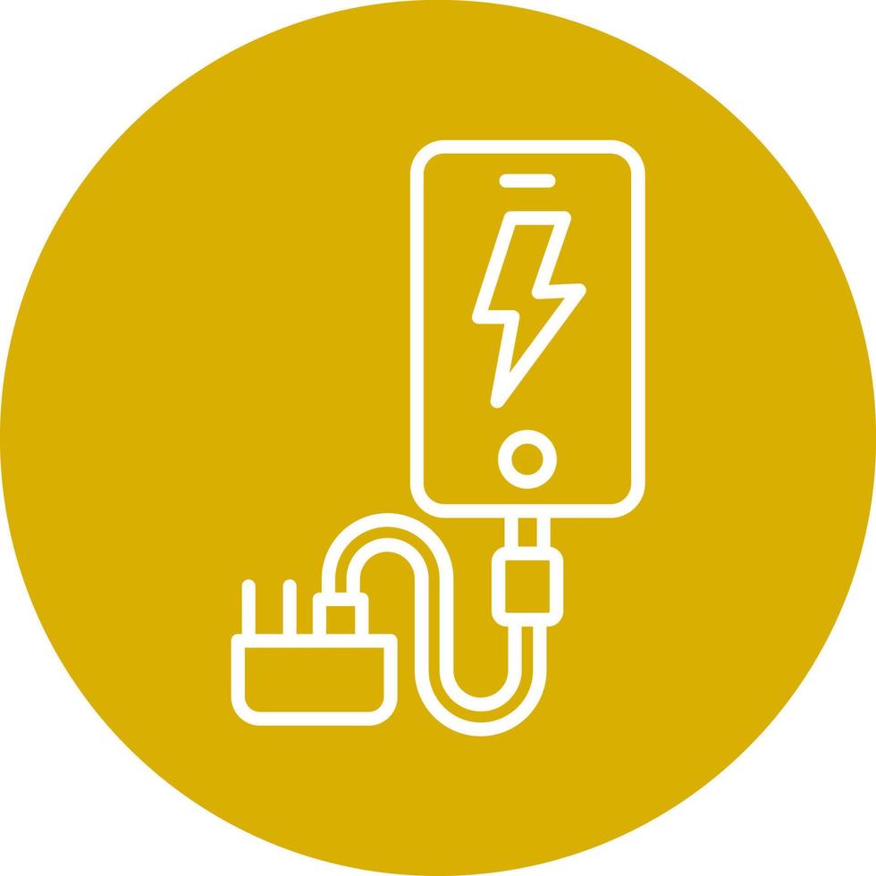 Smartphone Charger Icon Style vector