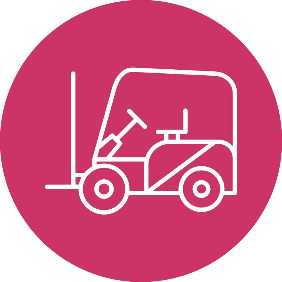 Fork Lift Icon Style vector