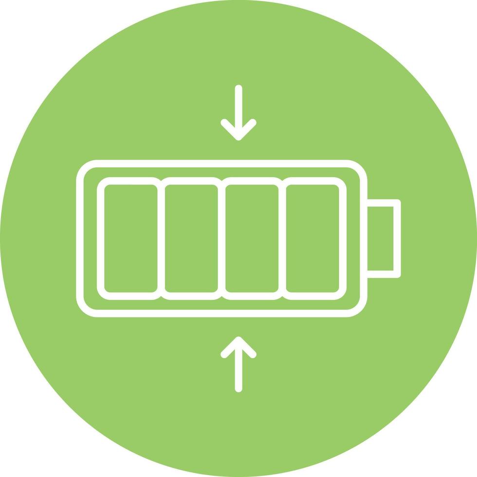 Small Battery Icon Style vector