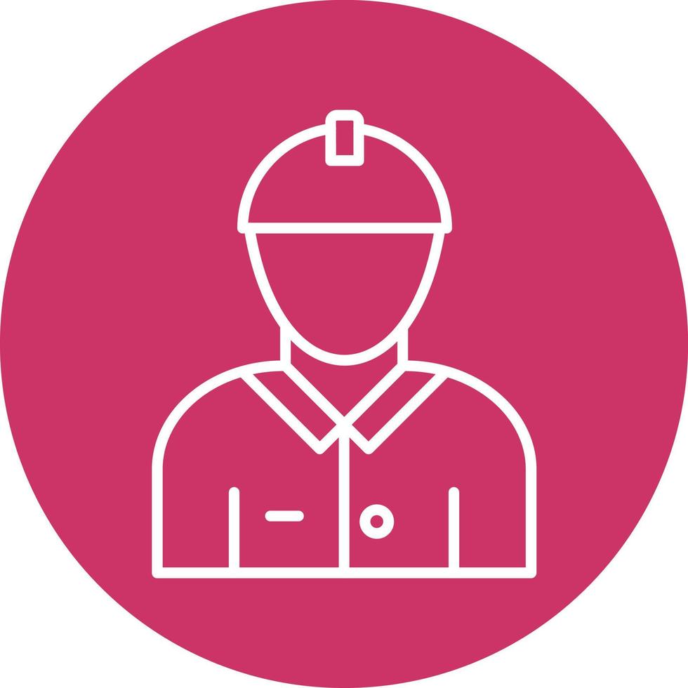 Male Engineer Icon Style vector