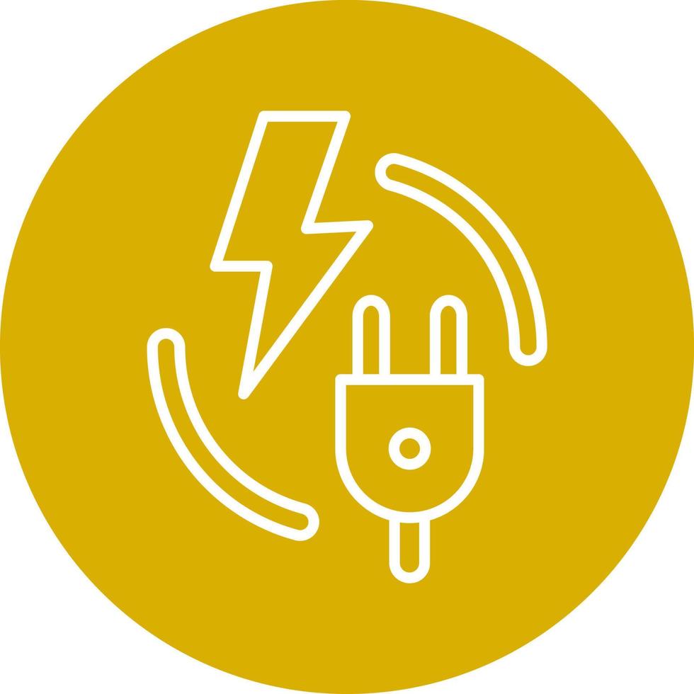 estilo de icono de electricidad vector