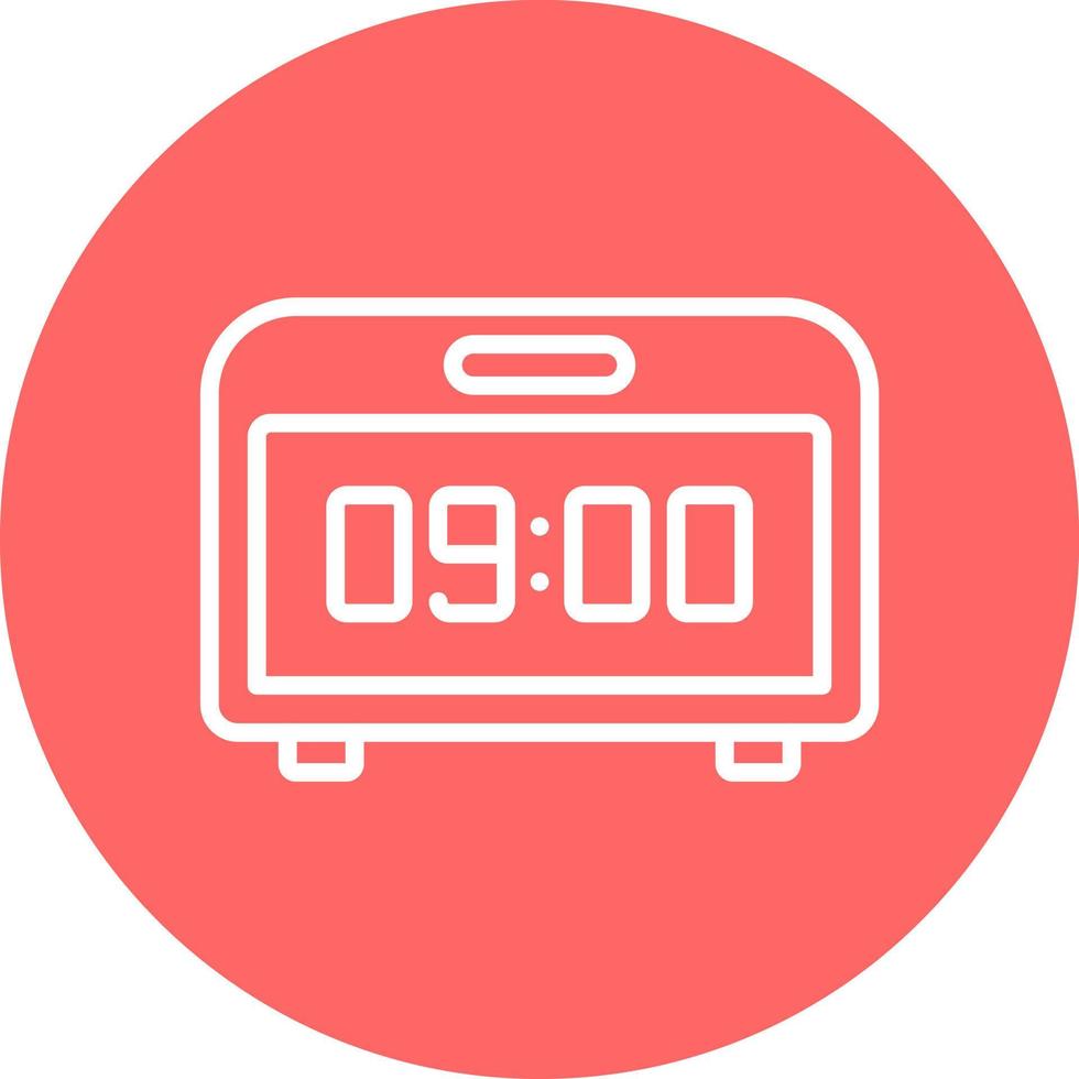 Digital Clock Icon Style vector