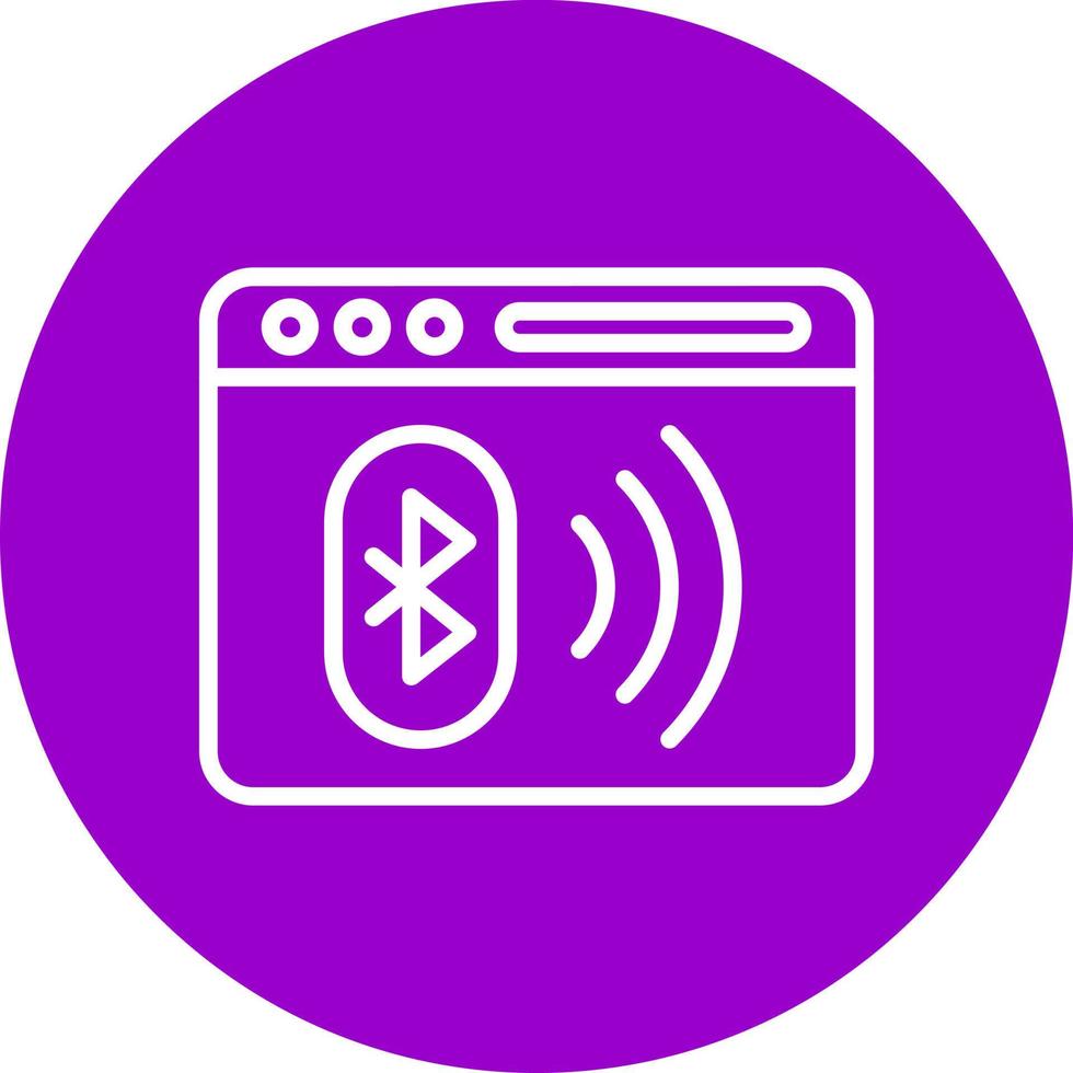 Bluetooth icono estilo vector