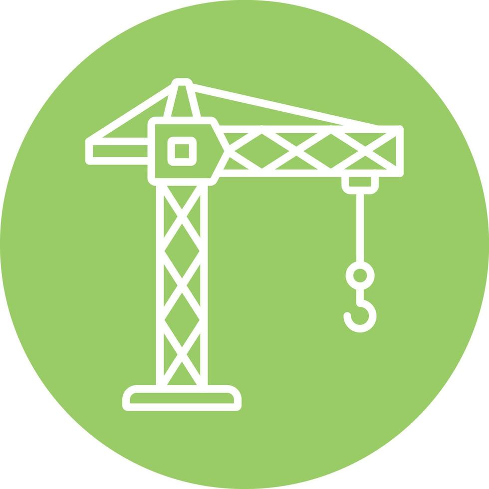 Tower Crane Icon Style vector