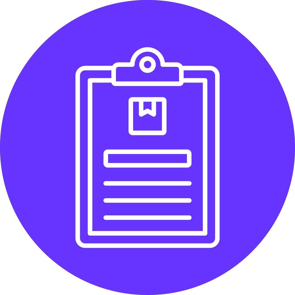 Package Descriptipn Icon Style vector