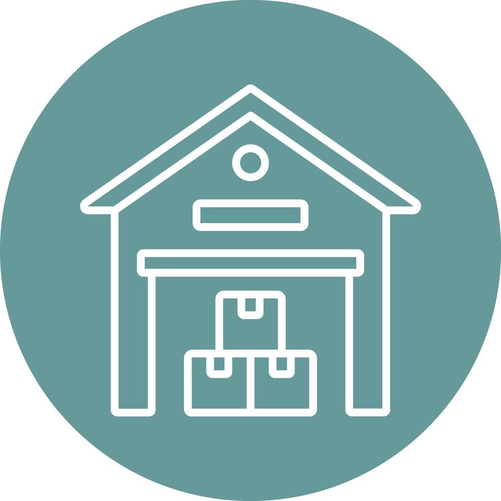 Warehouse Icon Style vector