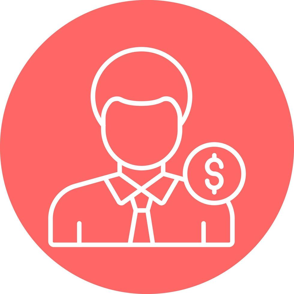 Salesman Icon Style vector