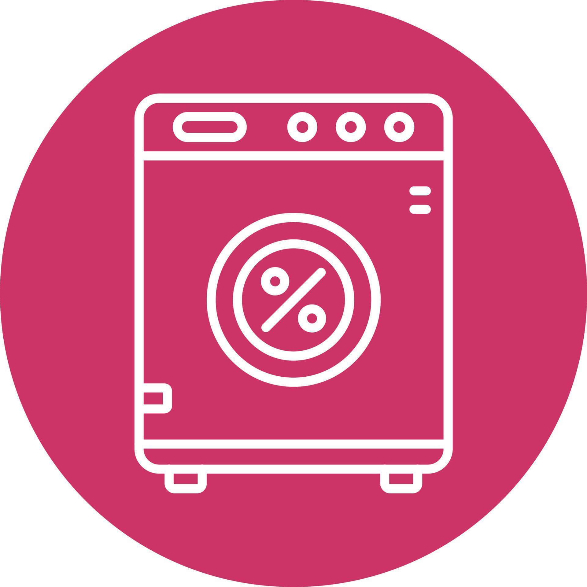 Washing Machine Discount Icon Style 22040121 Vector Art at Vecteezy
