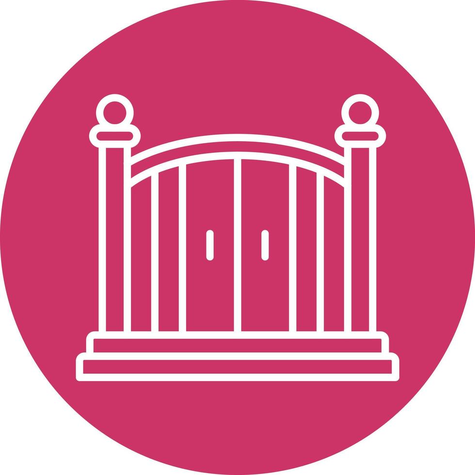 Entry Gate Icon Style vector