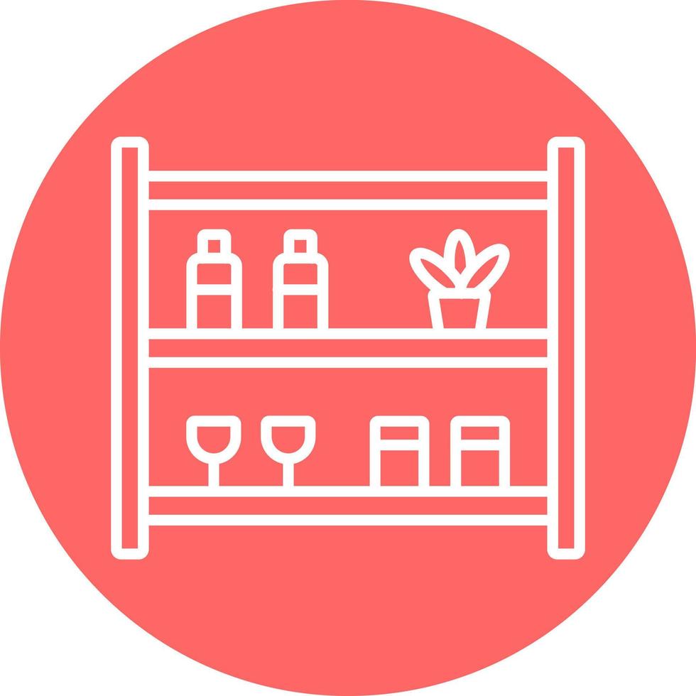 Store Shelfs Icon Style vector