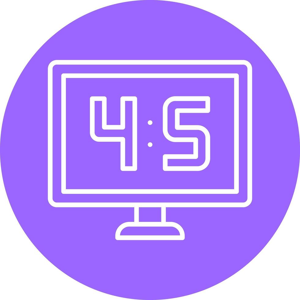 Online Scoreboard Icon Style vector