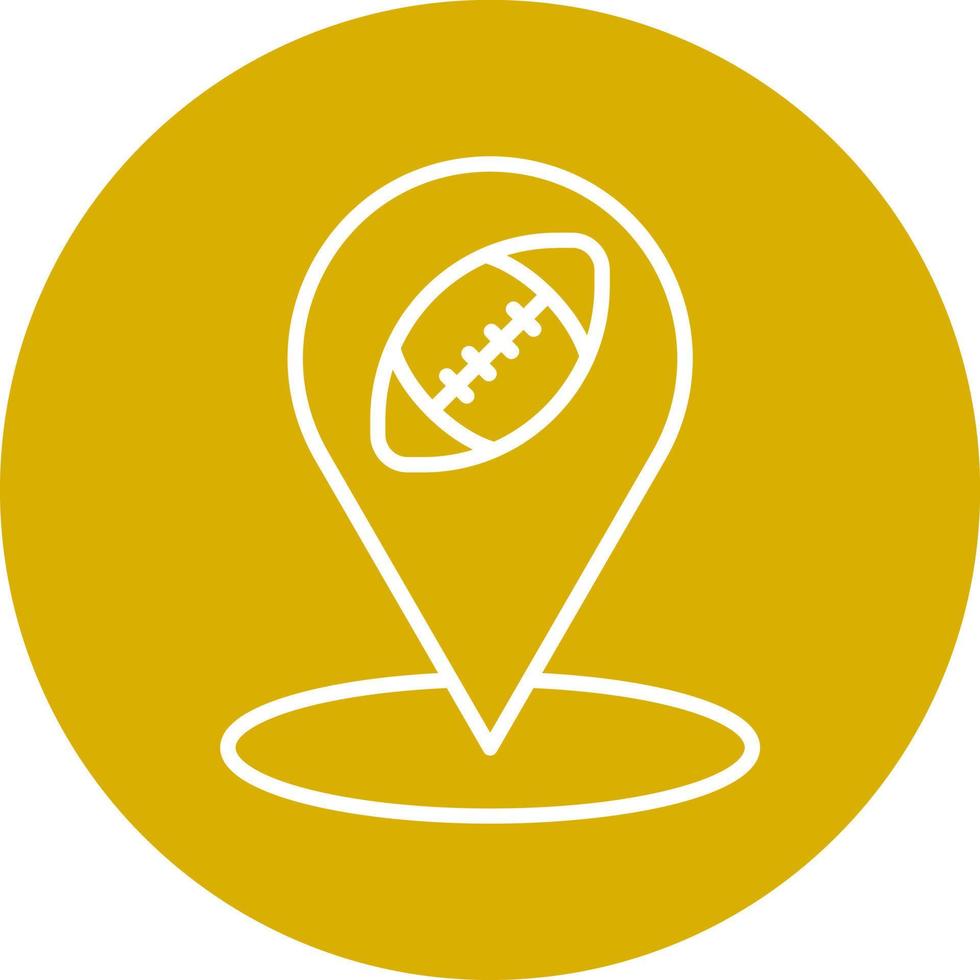 Rugby Location Icon Style vector