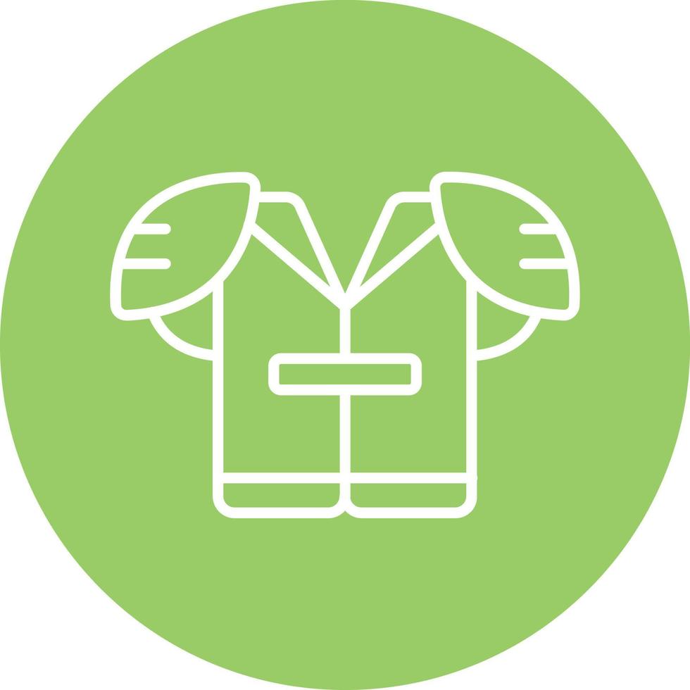 Rugby Vest Gear Icon Style vector