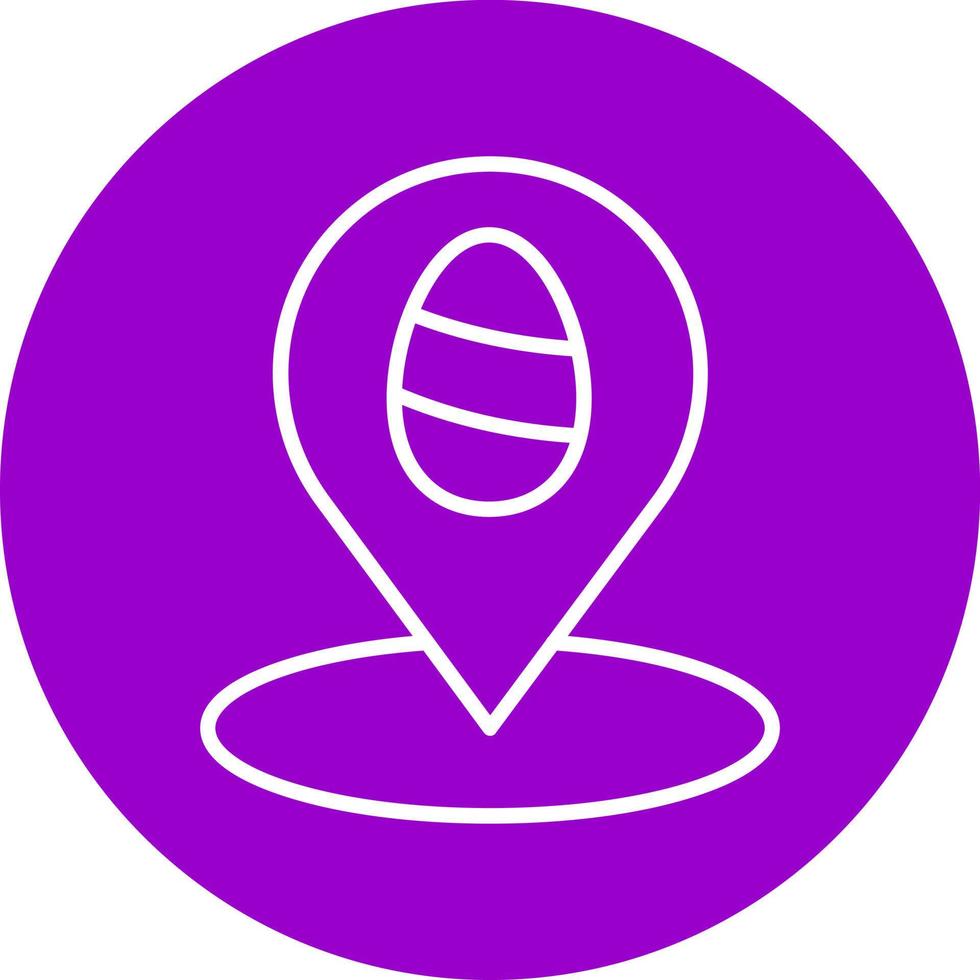 Easter Map Icon Style vector