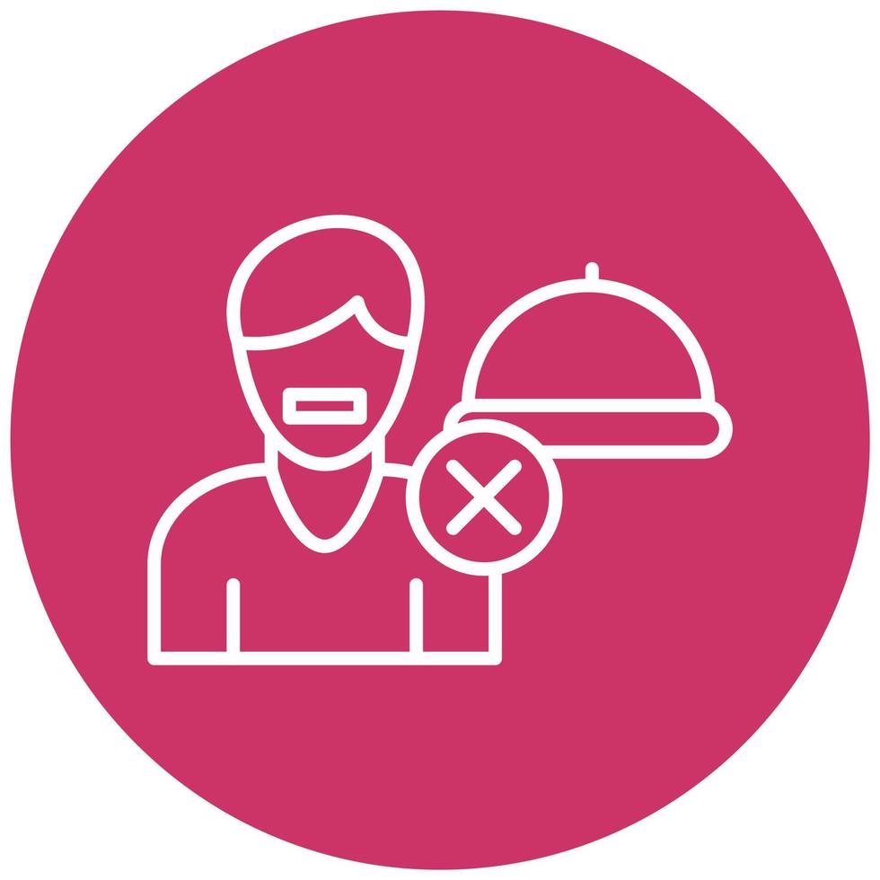Eating Disorder Icon Style vector