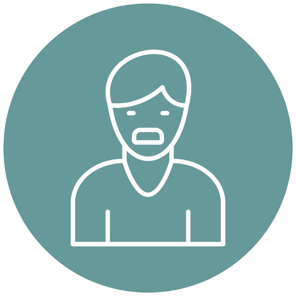 Choking Feeling Icon Style vector
