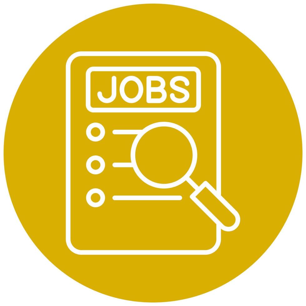 Job Searching Icon Style vector