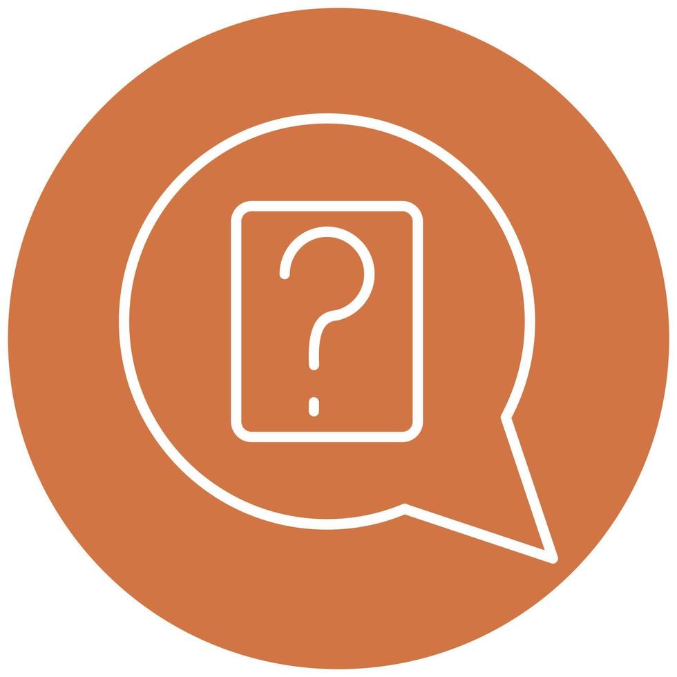 Question Icon Style vector