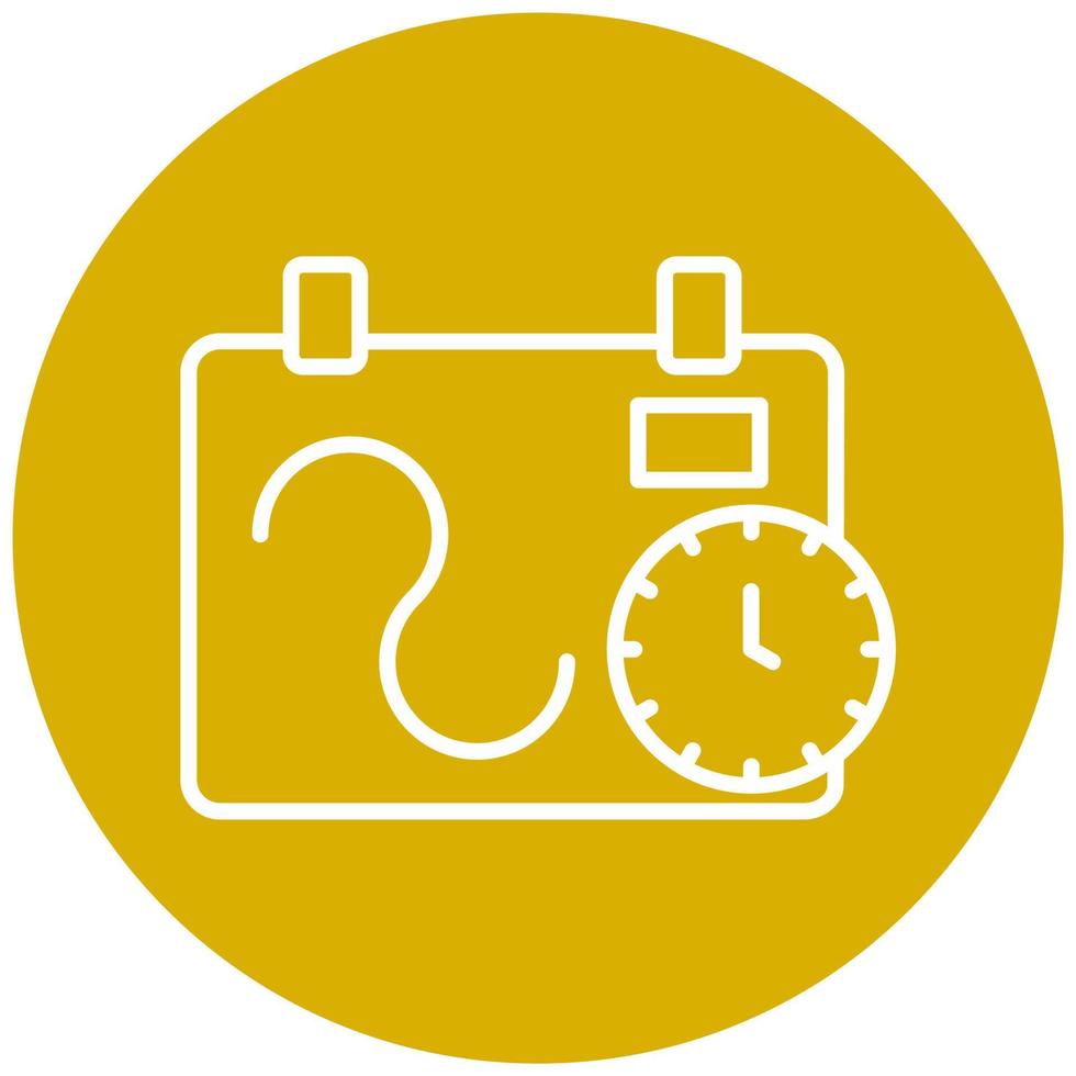 Flexible Schedule Icon Style vector