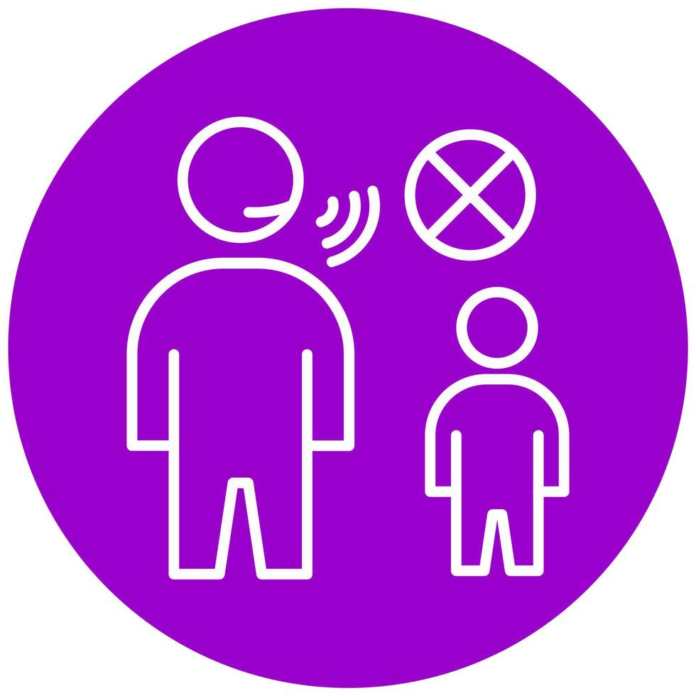 Childhood Abuse Icon Style vector