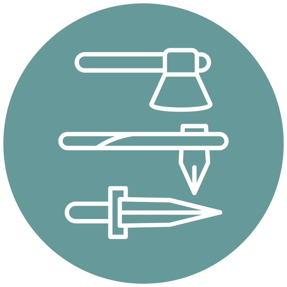 Iron Age Icon Style vector