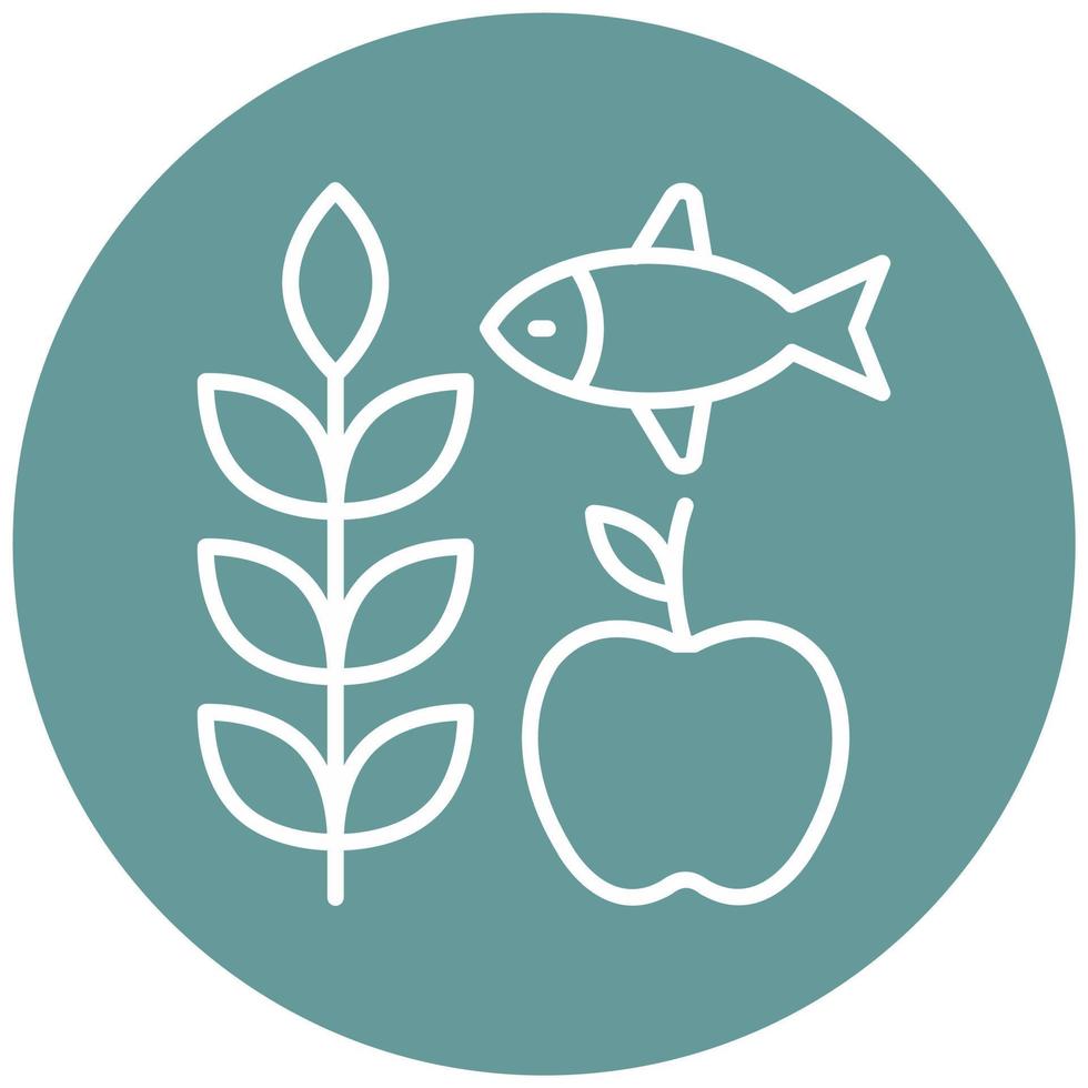 Locally Sourced Food Icon Style vector