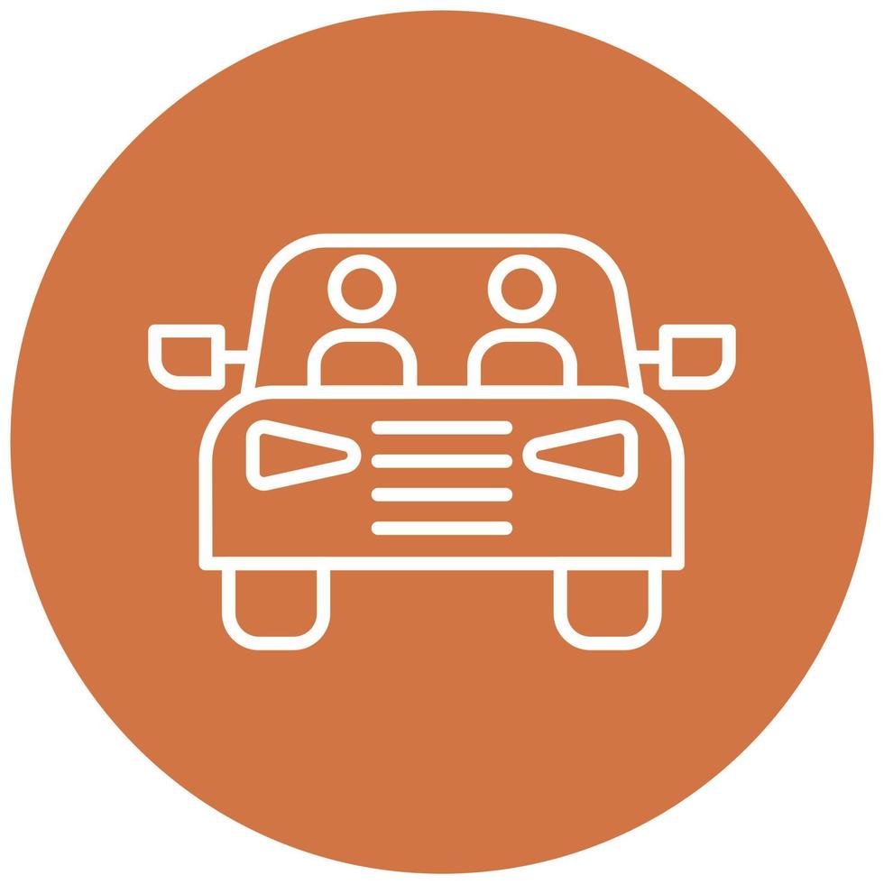 Carpool Icon Style vector