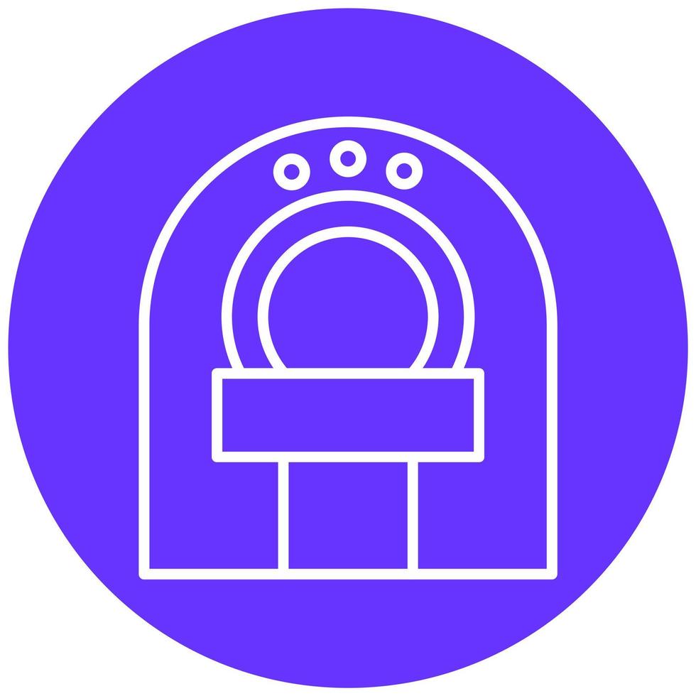 CT Scan Icon Style vector