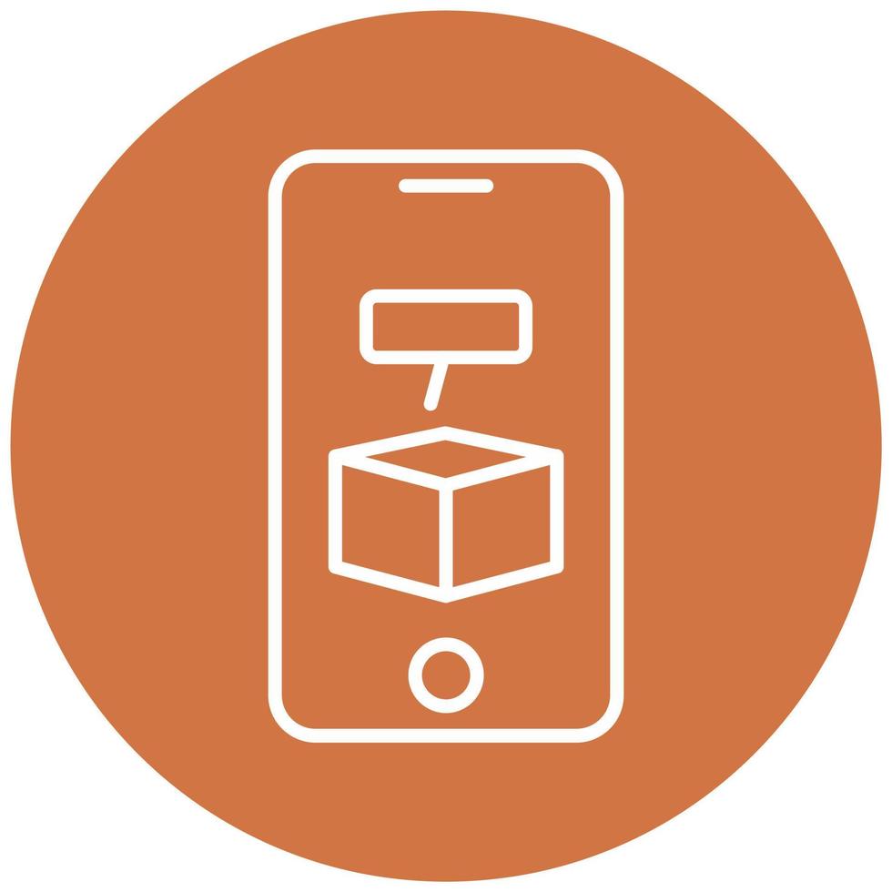 Augmented Reality Icon Style vector