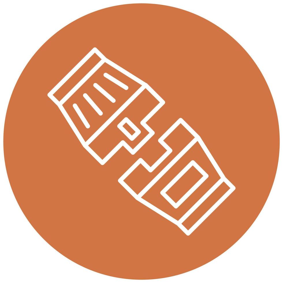 Seatbelt Icon Style vector