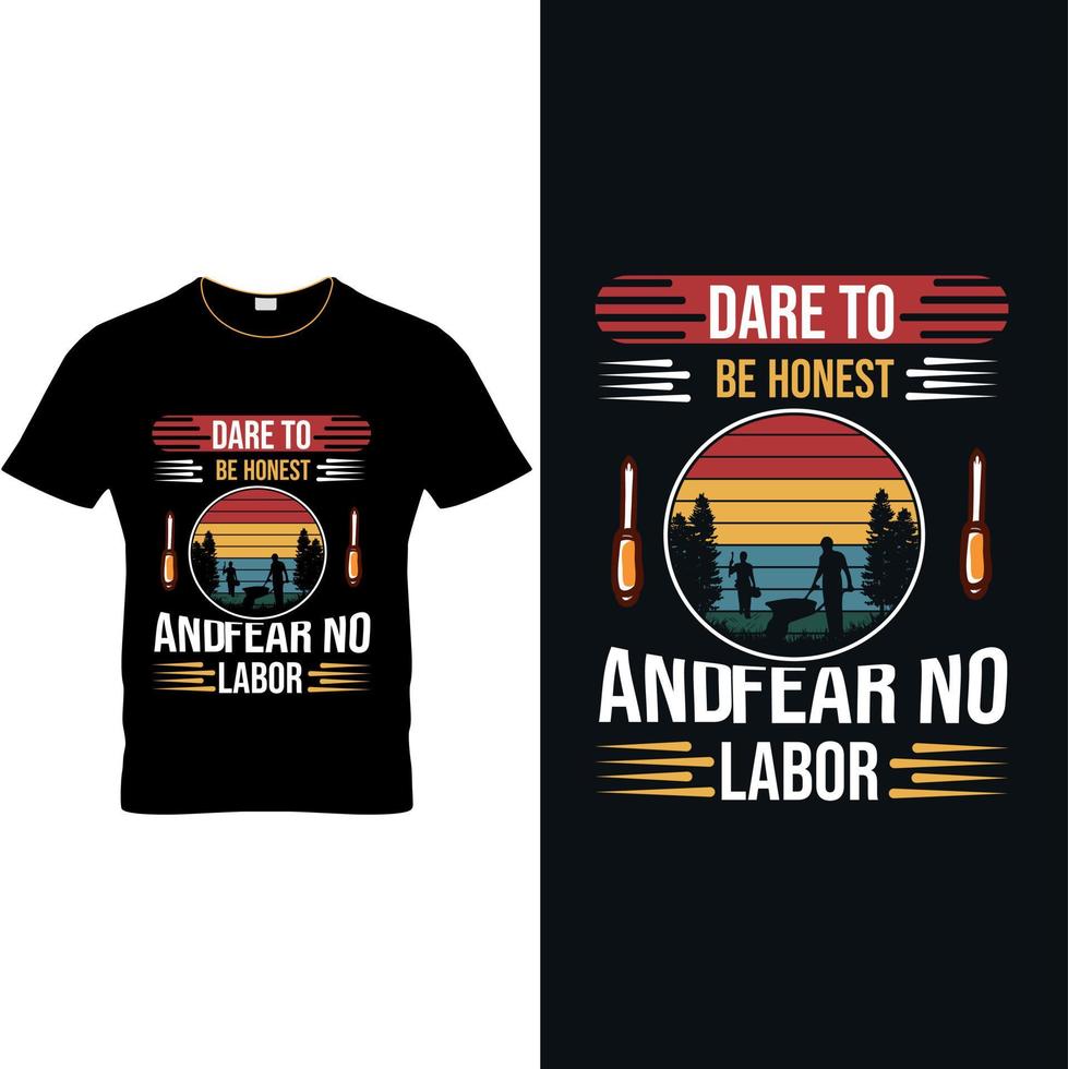 labor día personalizado t camisa diseño vector