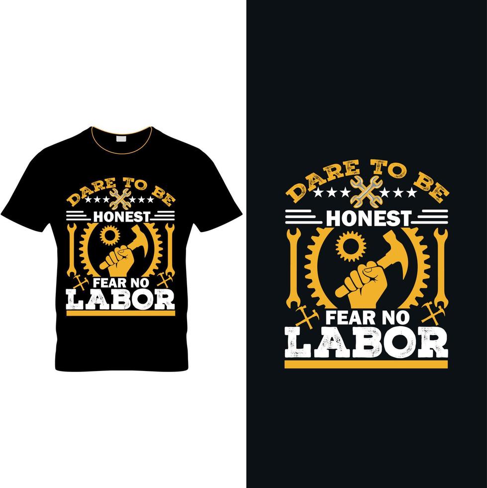 labor día personalizado tipografía t camisa diseño 03 vector