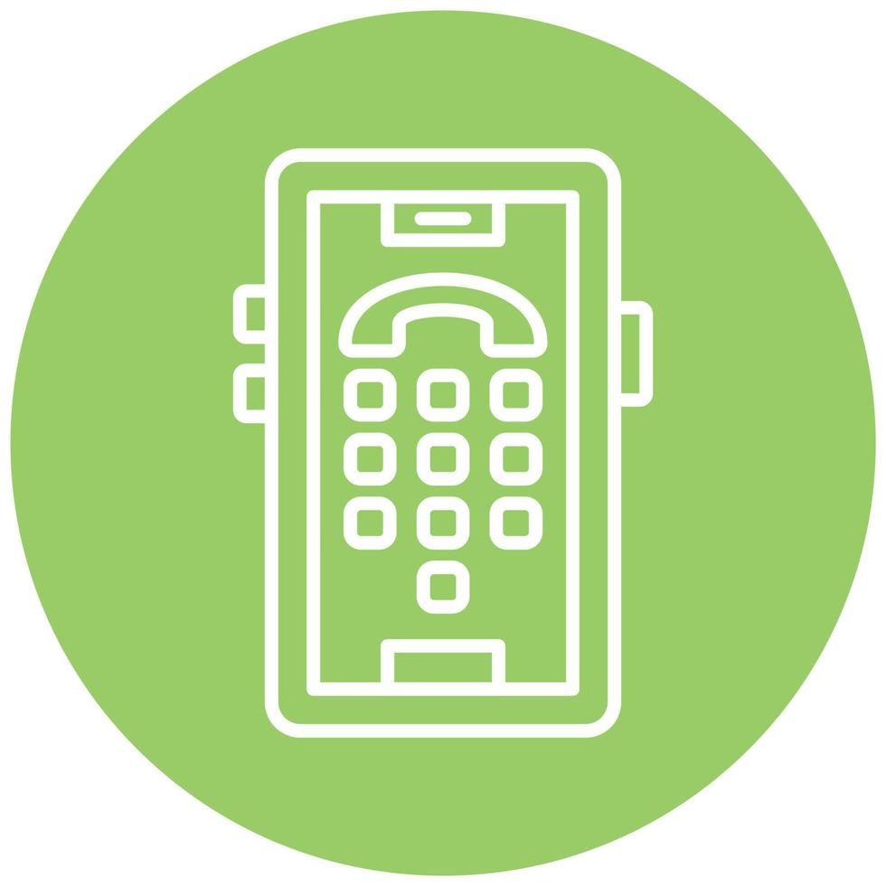 Dial Pad Icon Style vector