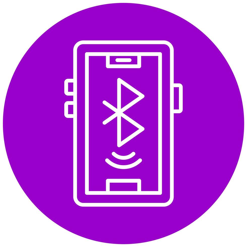 Bluetooth Connect Icon Style vector