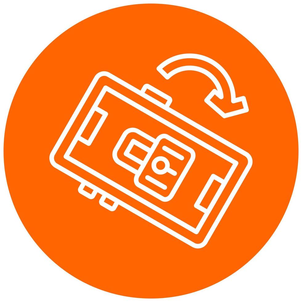 Screen Lock Rotation Icon Style vector
