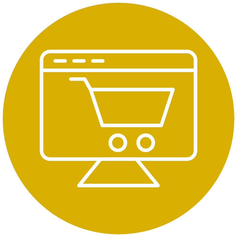 Ecommerce Platform Icon Style vector