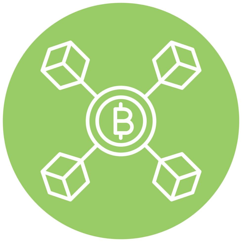 Blockchain Icon Style vector