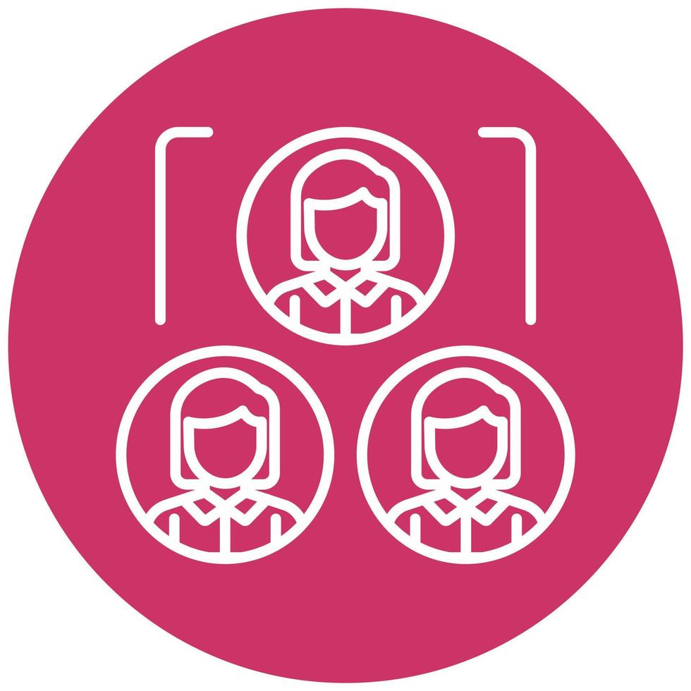 Delegation Of Work Icon Style vector