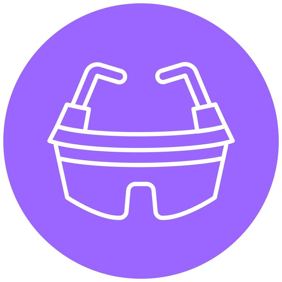 Protective Goggles Icon Style vector