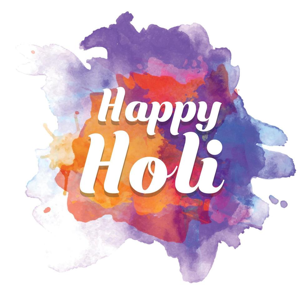 contento holi festival de colores ilustración de vistoso gulal para hola, en hindi holi hain sentido sus holi vector