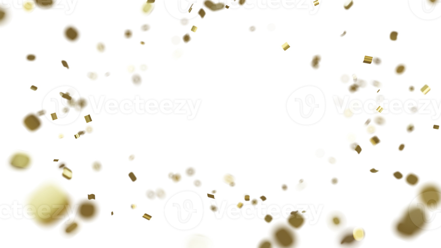 luxury flying gold confetti frame 22041110 PNG