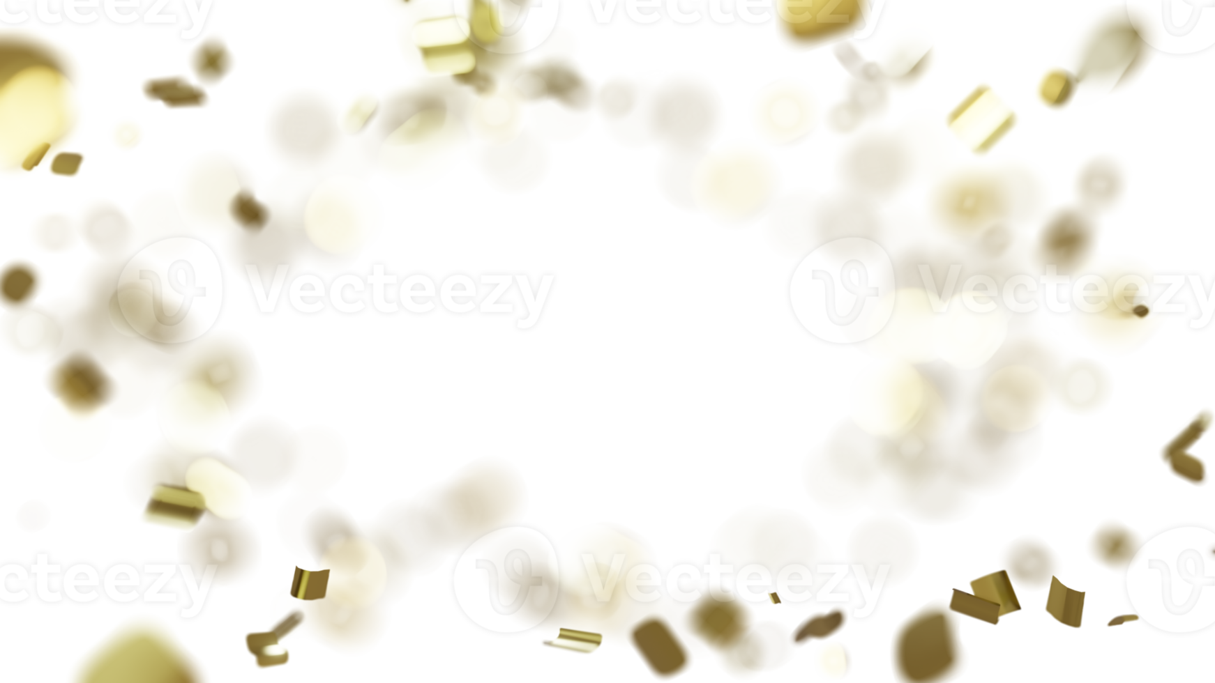luxo vôo ouro confete quadro, Armação png