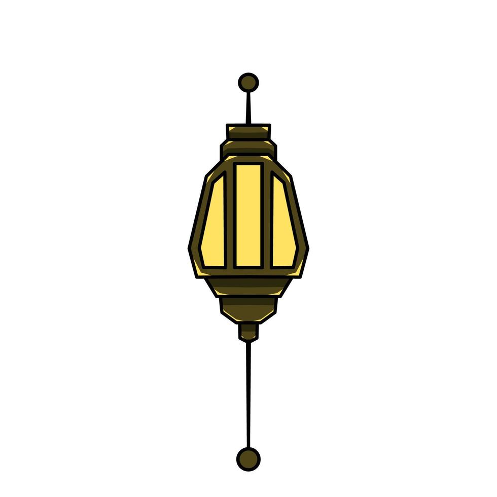 Islamic lantern icon, illustration of a lantern with an elegant concept