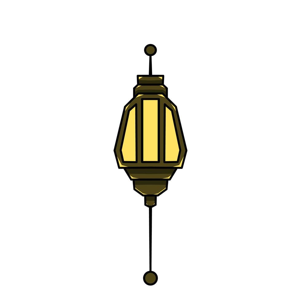 Islamic lantern icon, illustration of a lantern with an elegant concept, suitable for Ramadan and Eid designs vector