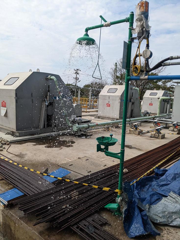 poder planta proyecto actividad para agua tratamiento planta y comprobación equipo. el foto es adecuado a utilizar para industria fondo, construcción póster y la seguridad contenido medios de comunicación.