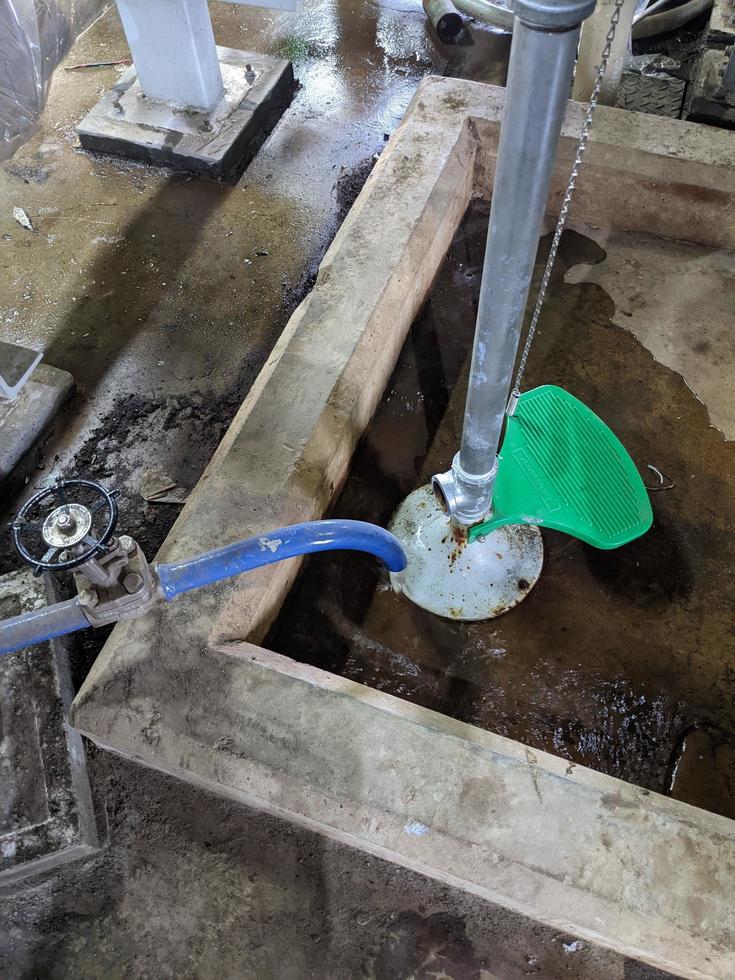 Power plant project activity for water treatment plant and checking equipment. The photo is suitable to use for industry background, construction poster and safety content media.