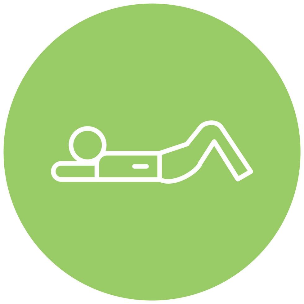 Lying Down Icon Style vector